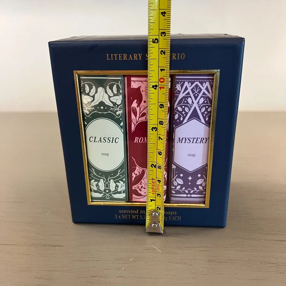 The Pretty Goods Literary Soaps Trio Classic Romantic Mystery  Scented Infused